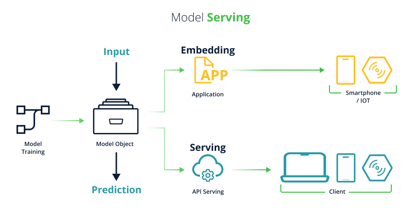 Figure 7. Production ML Model Embedding vs. Serving